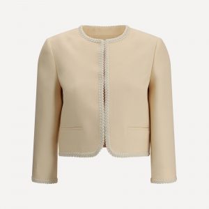 Blazer in crepe di seta