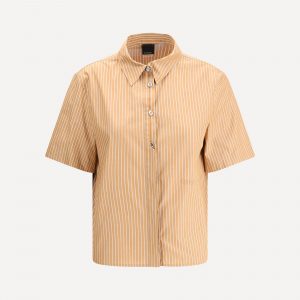 Camicia a righe a maniche corte
