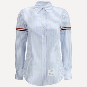 Camicia a righe con bande colorate