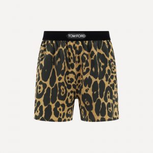Shorts strech leopardati