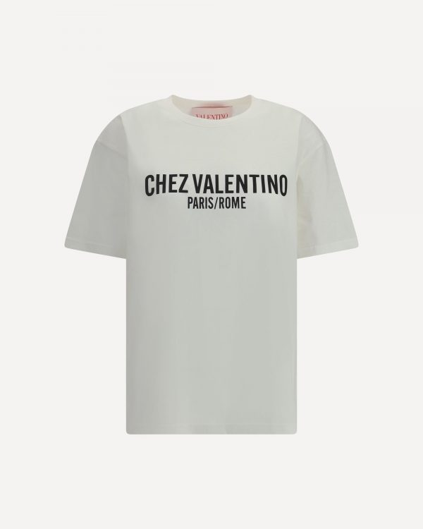 T-shirt in cotone logata