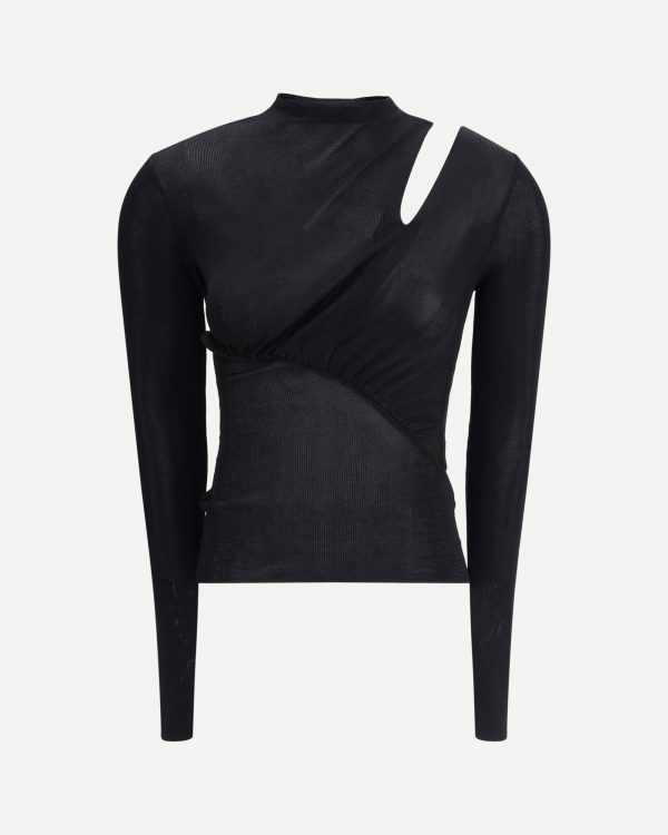 Top in maglia a maniche lunghe