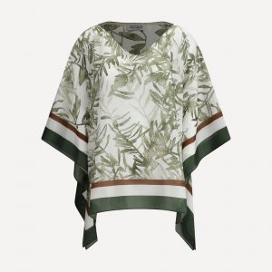 Blusa stampa foglie