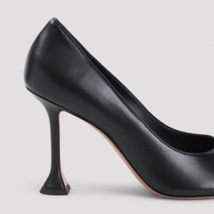 Amina Muaddi Anok 105 Patent Slippers