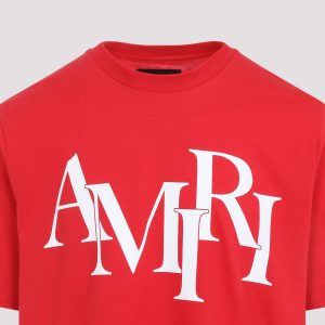 Amiri Cotton Staggered Logo T-Shirt