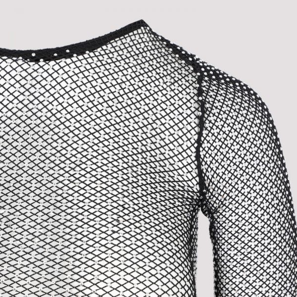 Balenciaga Crystal Mesh Mini Top