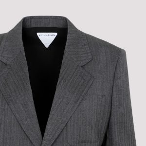 Bottega Veneta Wool Chevron Jacket