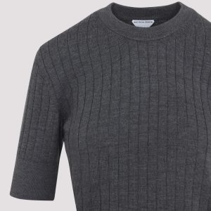 Bottega Veneta Wool Ribbed Cardigan