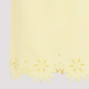 Bottega Veneta Grainy English Embroidery Midi Skirt