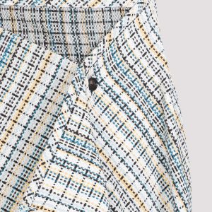 Bottega Veneta Cotton Check Skirt