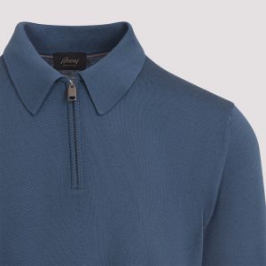 Brioni Long Sleeves Zip Polo
