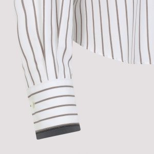 Brunello Cucinelli Striped Cotton Shirt