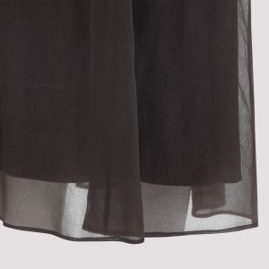 Brunello Cucinelli Silk Midi Skirt