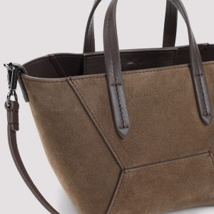 Brunello Cucinelli Suede Duomini Bag