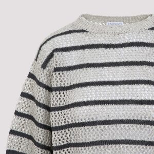 Brunello Cucinelli Striped Knit Bermuda