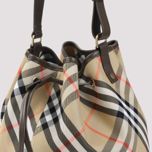 Burberry Medium Drawstring Bucket Shoulder Bag