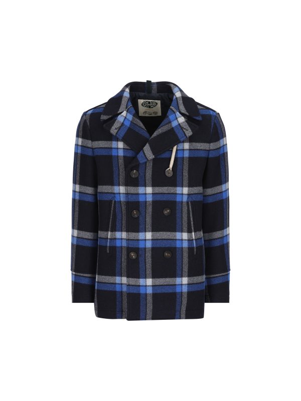 Cappotto doppiopetto realizzato in lana.