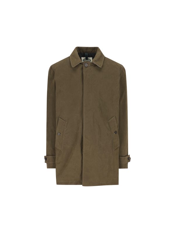 Cappotto realizzato in misto cotone.