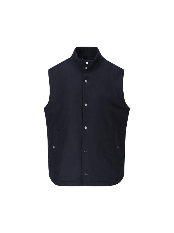 Gilet realizzato in misto lana.