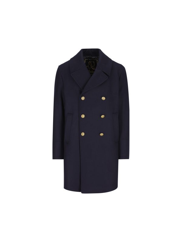 Cappotto realizzato in lana vergine.