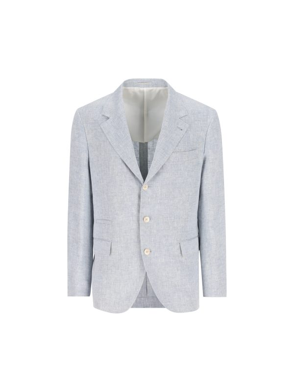 Blazer realizzato in lino.