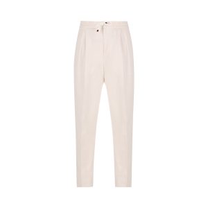 Pantaloni realizzati in lino e cotone.