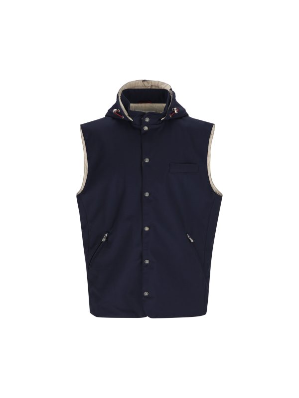 Gilet realizzato in lana vergine.