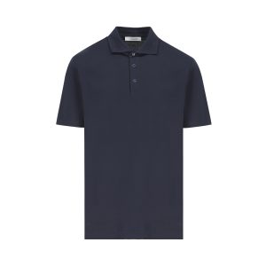 Polo realizzata in cotone ed elastan.