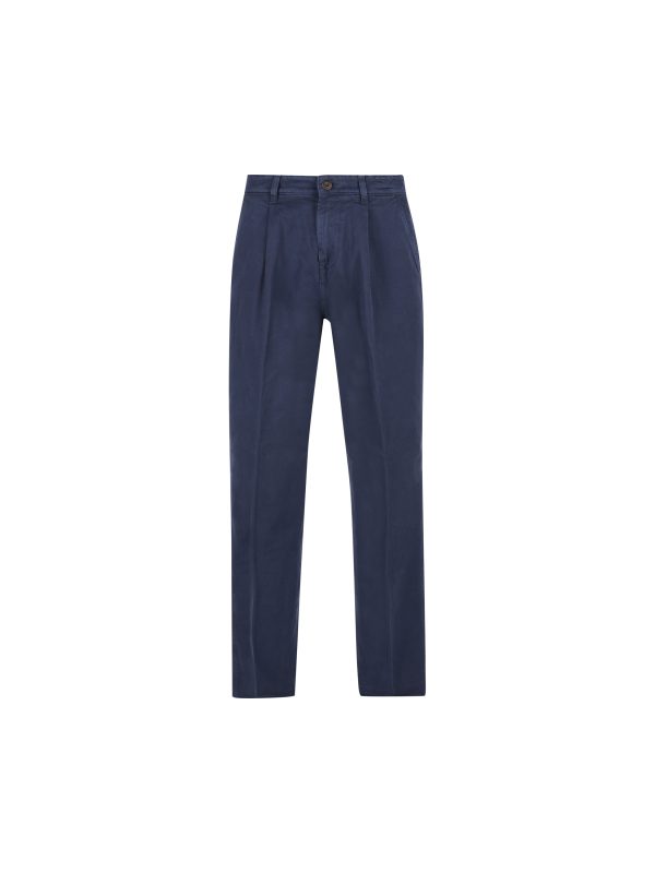 Pantaloni chino loose fit realizzati in drill di cotone.