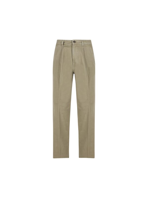 Pantaloni chino loose fit realizzati in drill di cotone.