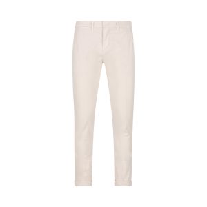 Pantaloni capri slim fit in gabardine di cotone stretch