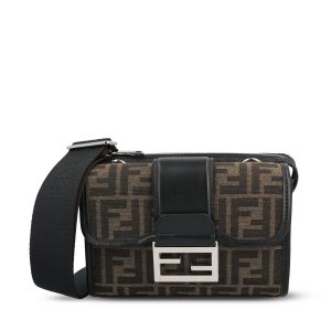 Borsa Baguette Double realizzata in Jacquard FF.