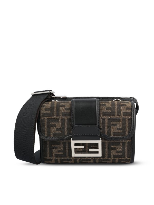 Borsa Baguette Double realizzata in Jacquard FF.