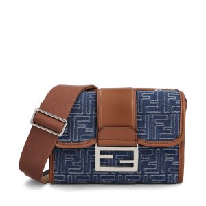 Borsa Baguette Double realizzata in Jacquard FF.