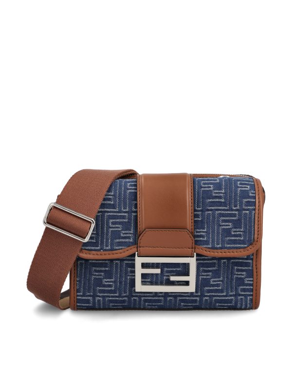 Borsa Baguette Double realizzata in Jacquard FF.