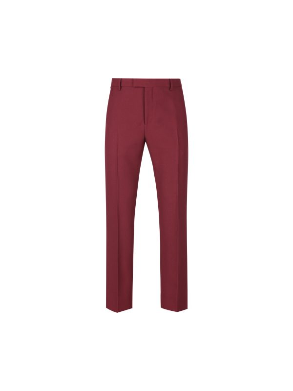 Pantaloni realizzati in drill fluido di poliestere.