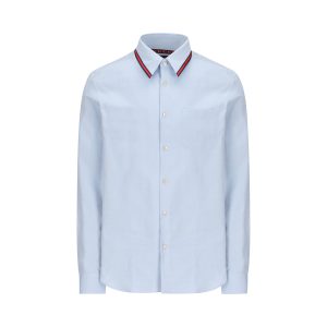 Camicia in cotone Oxford con nastro Web.