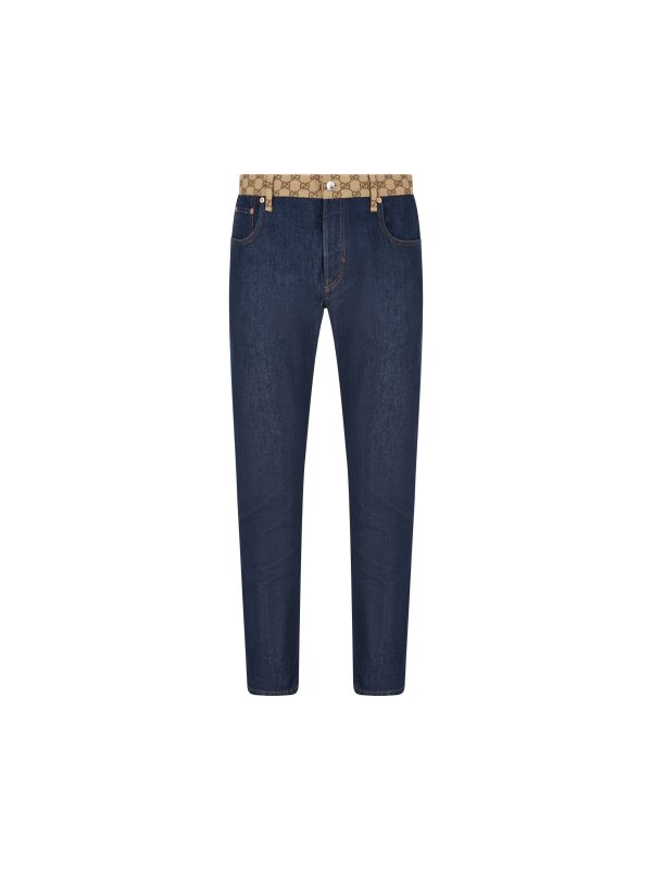 Pantalone realizzato in denim di cotone.