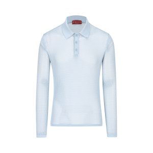 Polo realizzata in maglia tecnica.