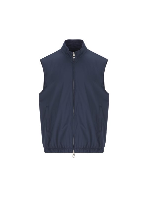 Gilet reversibile realizzato in poliammide.