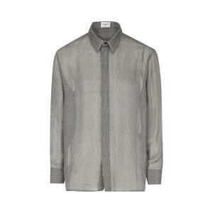 Camicia trasparente realizzata in seta.