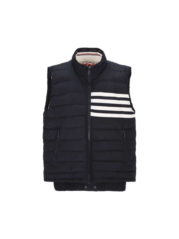 Gilet realizzato in poliestere e piumino d'oca