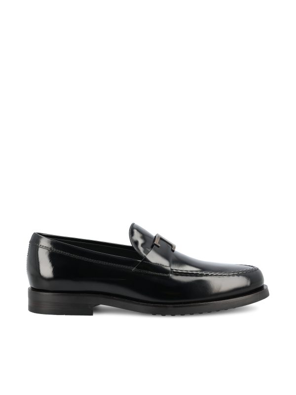 Mocassino in pelle di vitello con accessorio T Timeless.