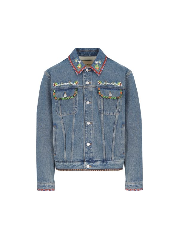 Giacca realizzata in denim.