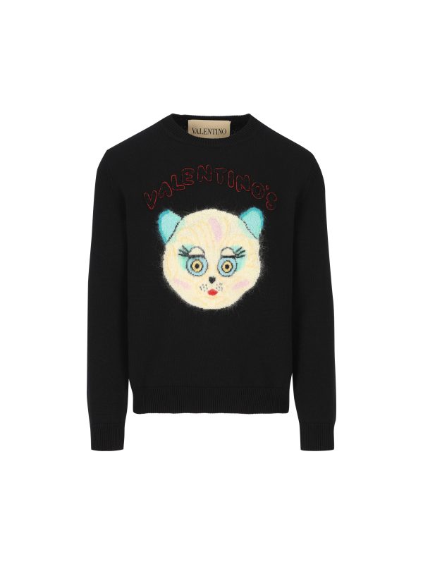 Maglia realizzata in cotone e lana