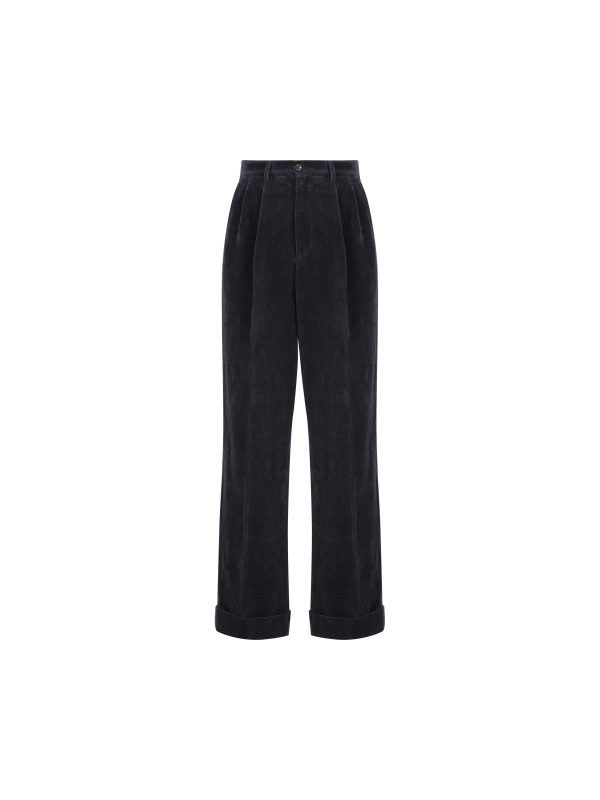 Pantaloni realizzati in velluto di cotone.