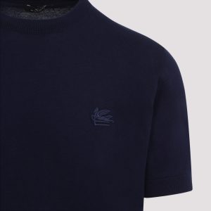 Etro Fine Jersey T-Shirt With Decorative Linking