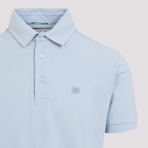 Etro Roma Printed Undercollar Polo