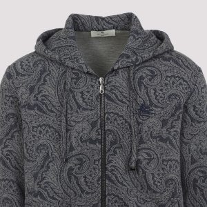 Etro Zipped Hoodie With Welt Pockets