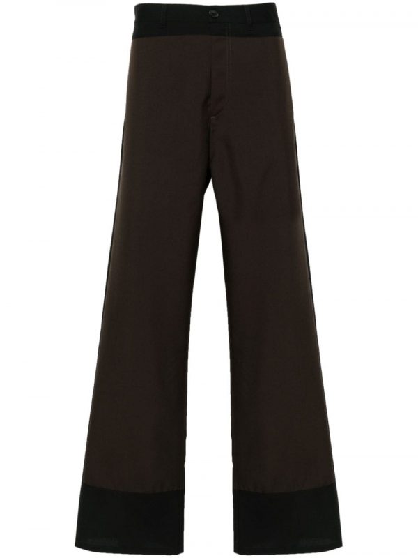 PANTALONE IN LANA BICOLORE